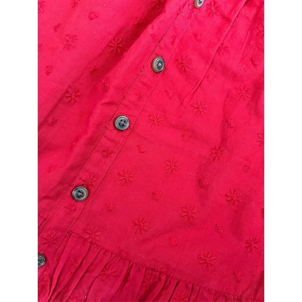 3/$30 NEW Old Navy Toddler Girls 12-18 Months Red Eyelet Dress